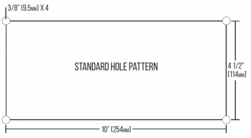 Winch Standard Hole Pattern